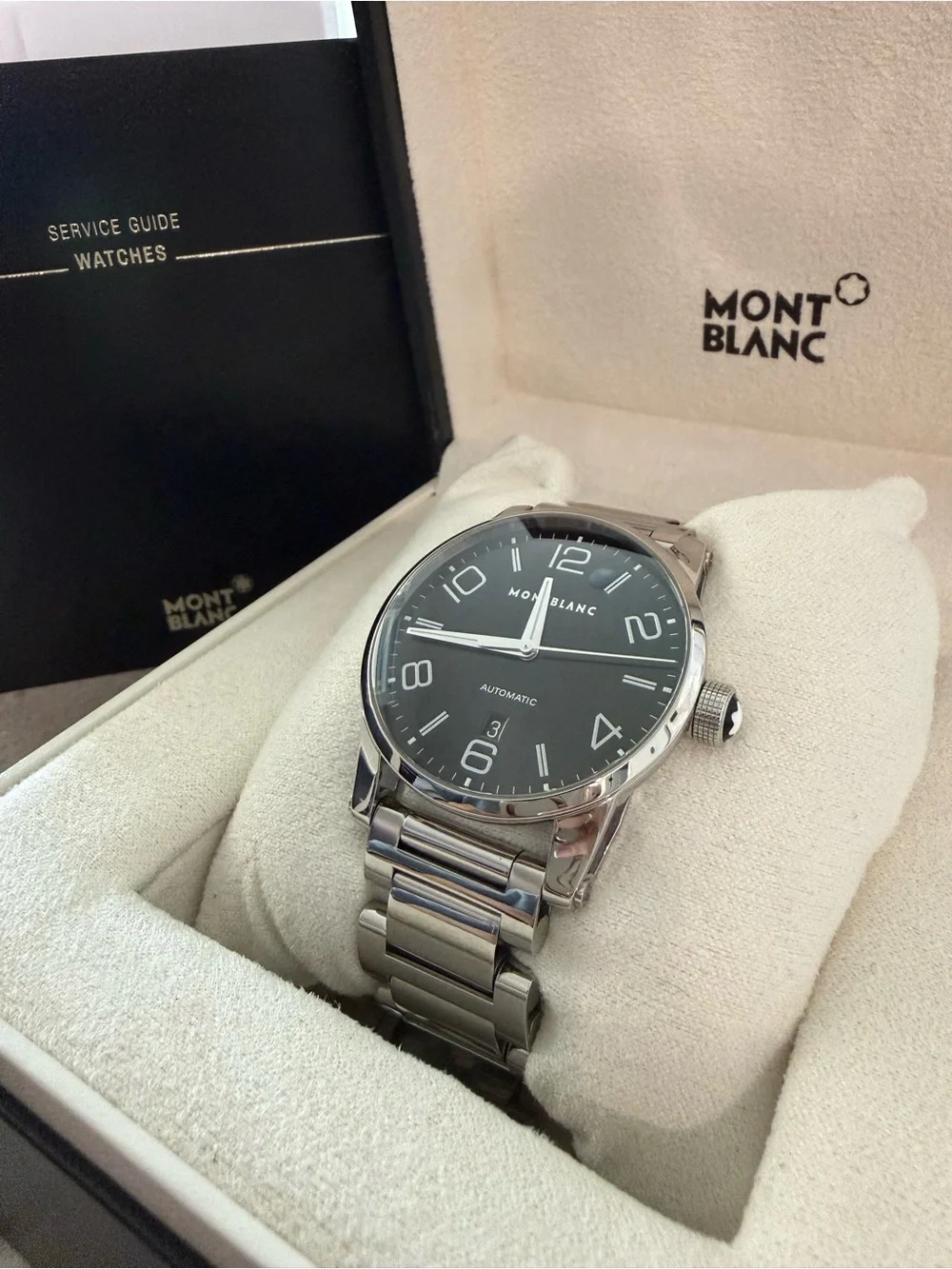 Montblanc TimeWalker 9672 Automatic 42mm Watch Box Papers Extra Links
